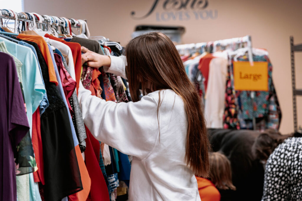 volunteer helping at the mission