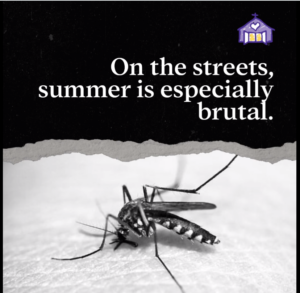 Summers are brutal on the streets.