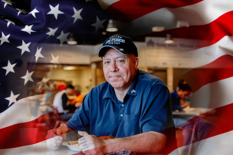 Salute to the red, white, and blue
