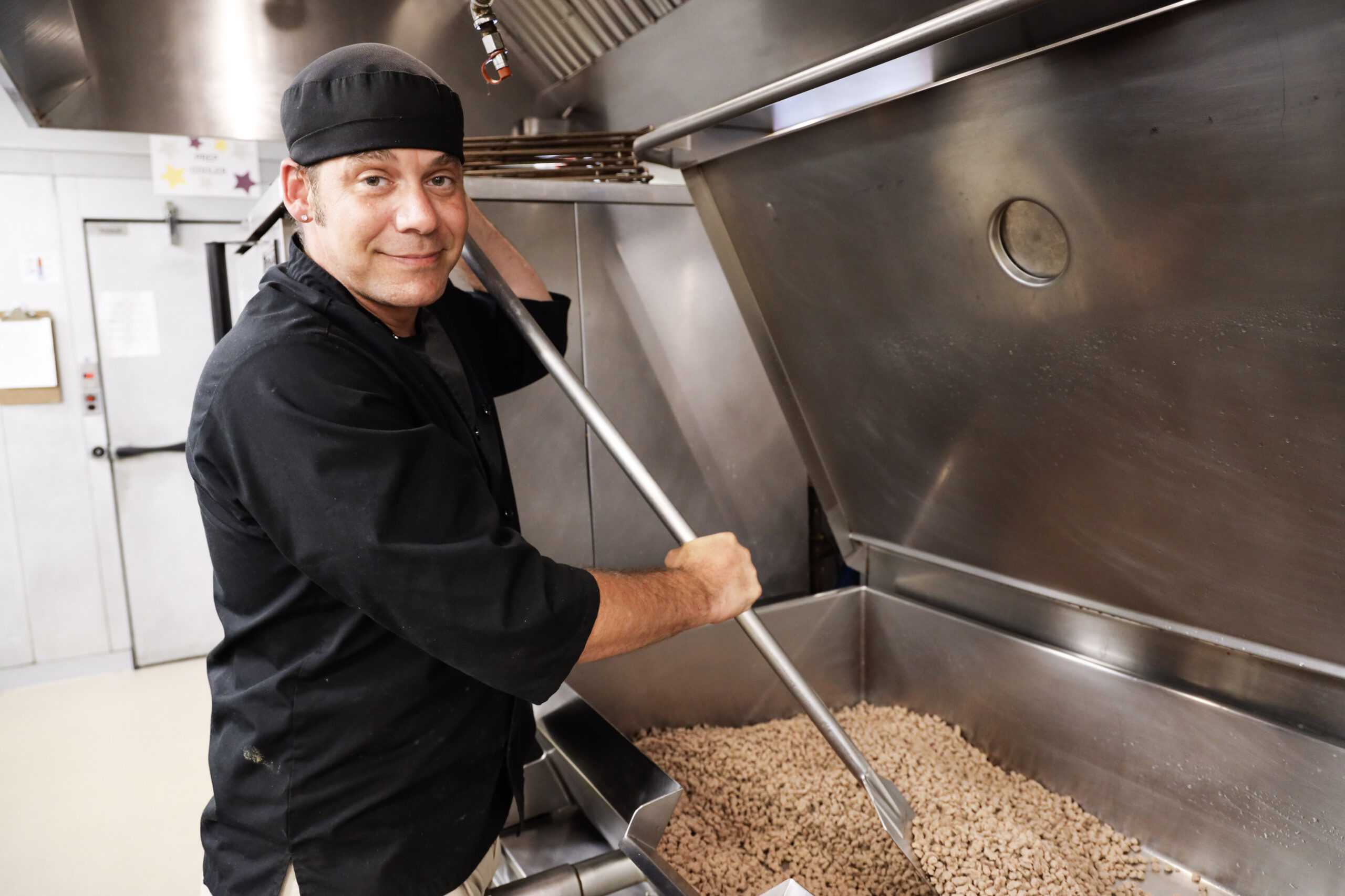 This is Chef Ken stirring soup.