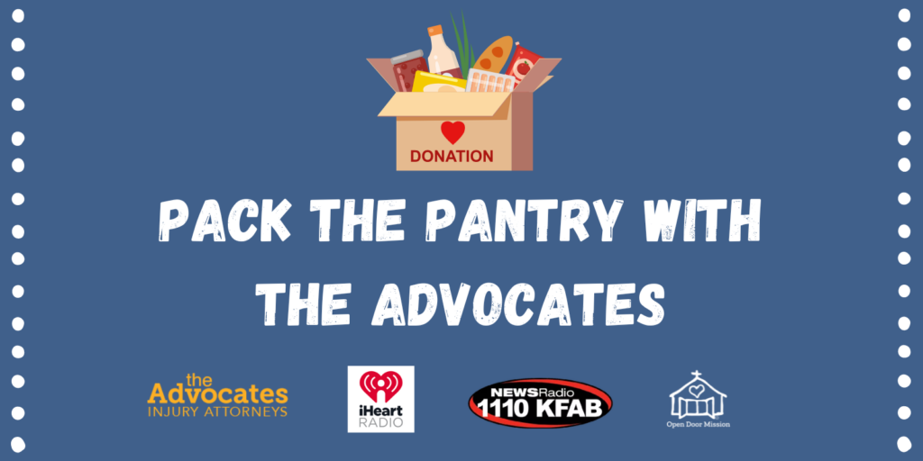 This is a ticket that promotes packing the pantry with The Avocates.