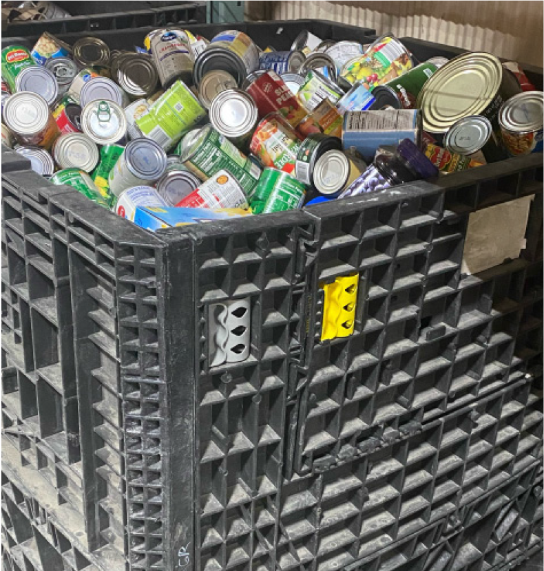 Plastic Gaylord Bins Open Door Mission